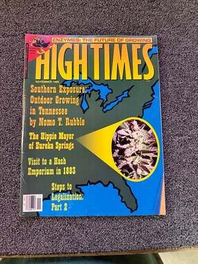 High Times Magazine November 1989 Southern Exposure Outdoor Growing in Tennessee